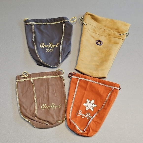 Crown Royal BAGS- Green, Purple, and Orange - Picture 3 of 3